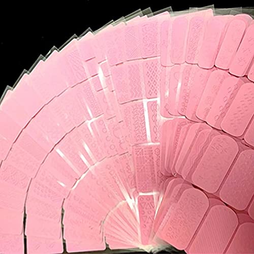 Nail Stencils for Nail Art Reusable, Nail Vinyl Stencils Sticker French Tip Nail Decals Hollow DIY...