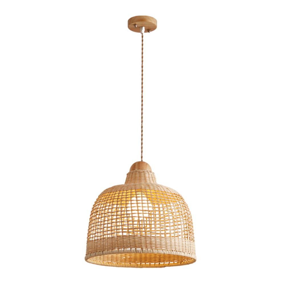 Chungyang Multicolor Height Adjustable Chandelier Light Fixture Rattan Wicker Woven Lampshade Pendant Lamp Pastoral Rattan Woven Hanging Lamp For Kitchen Island Easy To Install Hanging Lighting For Dining Room
