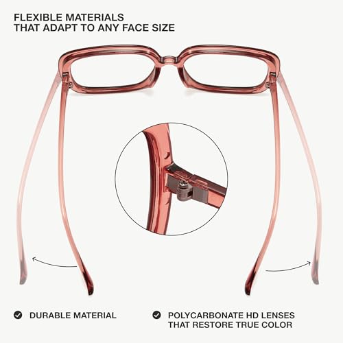 Image of miyya Blue Light Blocking Glasses for Women, Blue Light Glasses for Women Oversized Fashion Glasses