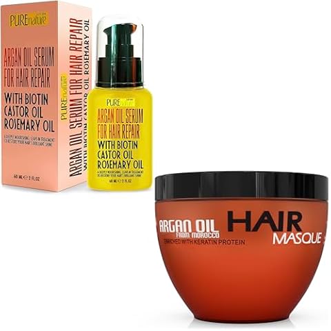 Moroccan Argan Oil Hair Mask and Moroccan Argan Oil Hair Serum Cover