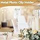 5 Stück Memo-Clip-Halter, Krokodilklemme Foto, Karte Foto Hinweis Clips, Stehen Memo Clip, Metalldraht Krokodilklemmen, Langschwänzige Memo Clip Tischnummernhalter, Platzkartenhalter, Bildhalter