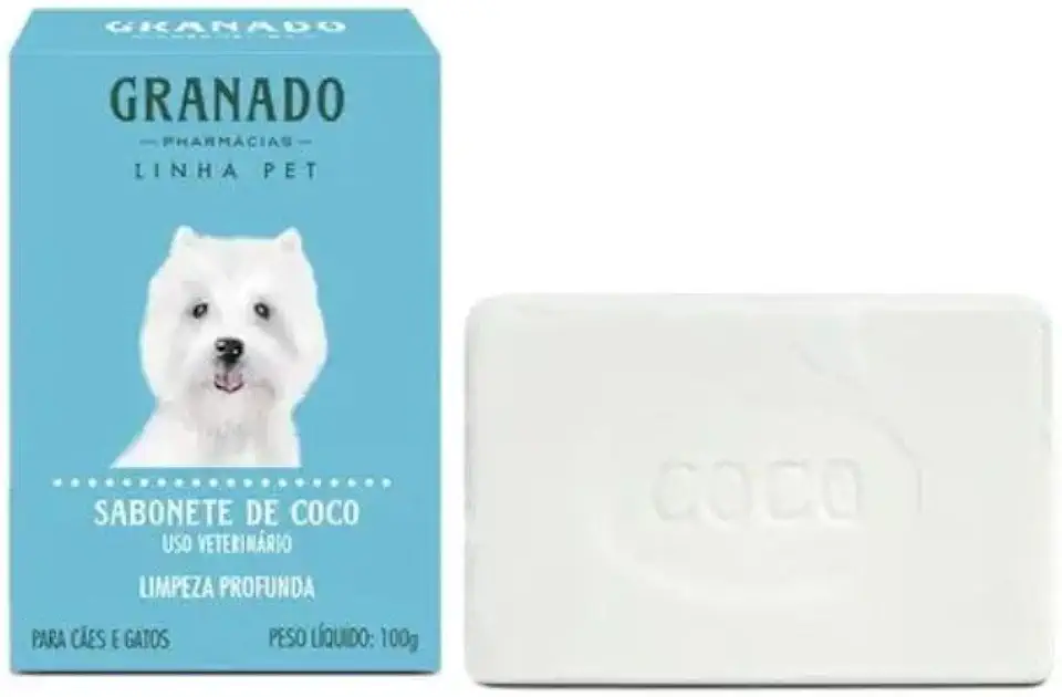 Sabonete Pet Coco Suave 100g Higiene Pet