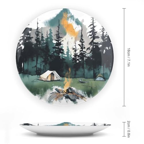 Plato Decorativo de Porcelana 7 pulgadas Wilderness Nature miniatura 2
