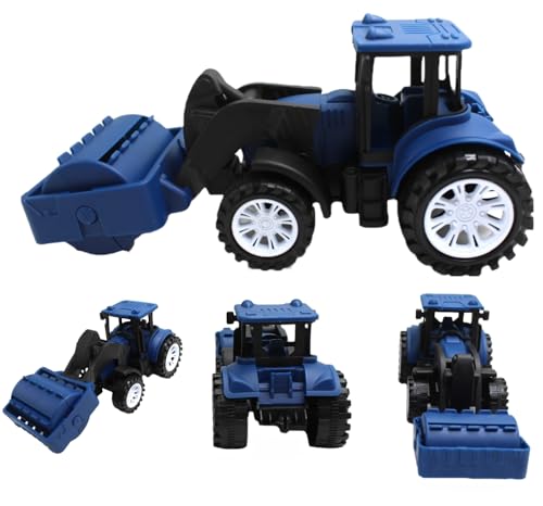 Image of Friction Powered Bulldozer Toy for Kids Toddlers Boys Girls | Push and Go Construction Loader Vehicle Truck | Building Machine Play Toy Age 3+ | BIS Certified | NeoKiddo (Blue)