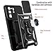 Anvzle for Samsung Galaxy S20 Ultra Case, Dual Layer Protective Heavy Duty Armor Rugged [Military-Grade] Protective，for Galaxy S20 Ultra with Lens Protects Magnetic Kickstand Car Holder Black