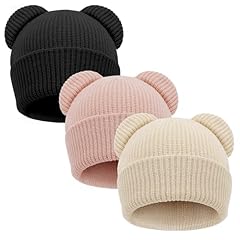 3 Pcs Beige/Black/Pink