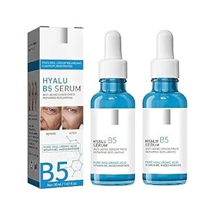 Facial Serum,Hyalu B5 Serum,Facial Anti Aging Serum,Stock Solution Facial Serum,Hyalu B5 Serum Anti-Wrinkle Concentrate,for Face Reduce Fine Lines, Plump Skin (2pcs)