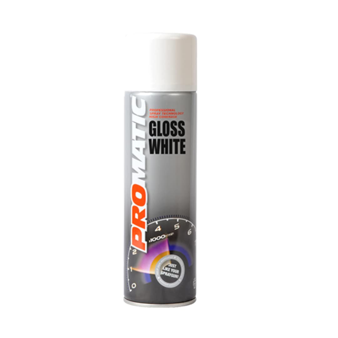 Promatic Gloss White 500ml Aerosol