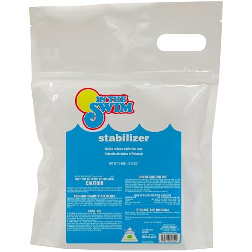 In The Swim Pool Stabilizer – 100% Cyanuric Acid for Chlorine Protection and Efficiency - 5 Pound