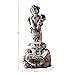 Outdoor Water Fountain With LED Lights, Lighted Cherub Angel Fountain With Antique Stone Design for Decor on Patio, Lawn and Garden By Pure Garden 10.25x15