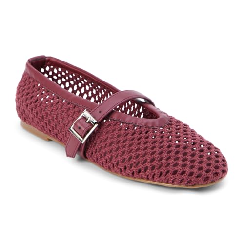 Coconuts by Matisse Women's Nolita Fishnet Mary Jane Ballet Flat2