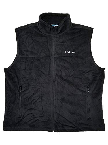 Columbia Mens Black Flattop Ridge Fleece Vest XXL