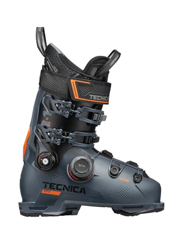 Tecnica Mach BOA MV 120 GW Herren Skischuhe Dark Avio MP 29 mit BOA® Fit System, 100 mm Leisten, Flex 120 und Komfort-Innenschuh für anspruchsvolle Skifahrer.