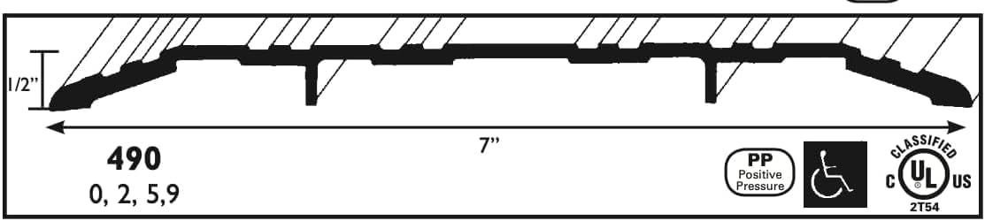 Aluminum Thresholds 7 Inch Black/Silver - Residential/Commercial use Saddle/Handicap Easy Installing and Accessible/Fire Proof Rated… ("36", Black)