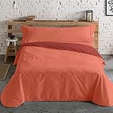 Funda nórdica reversible combinando dos colores lisos