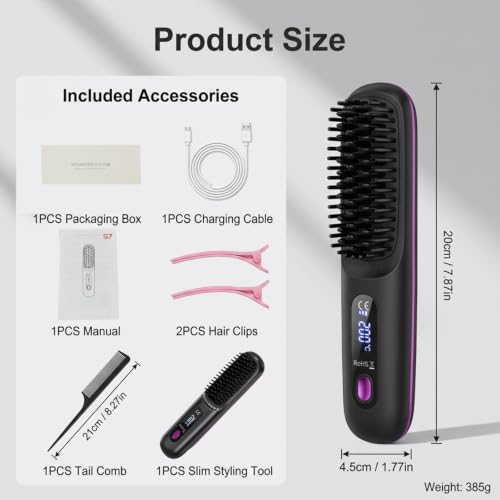 Evita el encrespamiento con este cepillo alisador para todo tipo de cabello 7