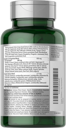 Horbäach Super Greens Supplement Caplets