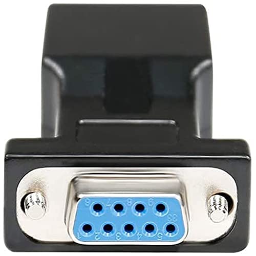 Image of DTECH RS232 DB9 to RJ45 Serial Adapter DB9 Female&Male to RJ45 Ethernet Converter(2 Pack, DB9-F to RJ45-F and DB9-M to RJ45-F)