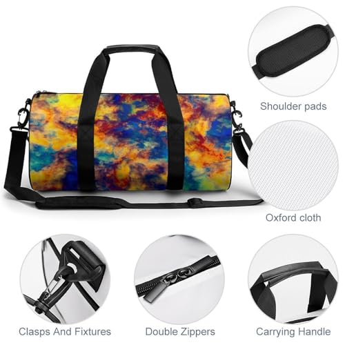 Sac de gym jaune aquarelle compact pour optimiser vos rangements - 5
