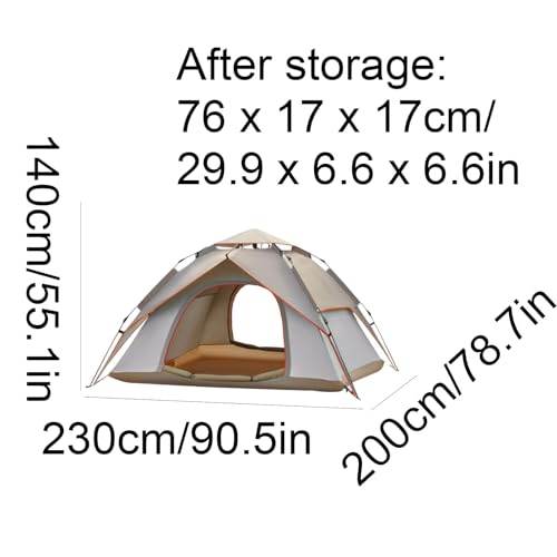 Carpa automática para camping 2-3 personas portátil miniatura 2