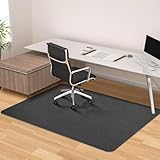 Office Chair Mat for Hardwood Floor - Anti-Slip Floor Protector, Desk Chair Mat, Low-Pile Rug, Gaming Rolling Chair Mat，Multi-Purpose Harefloor Protector for Office Chair (Dark Grey, 36X48 in)