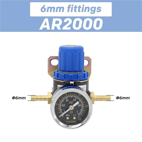 Régulateur de pression pneumatique AR2000 haute précision avec raccords 1/4''