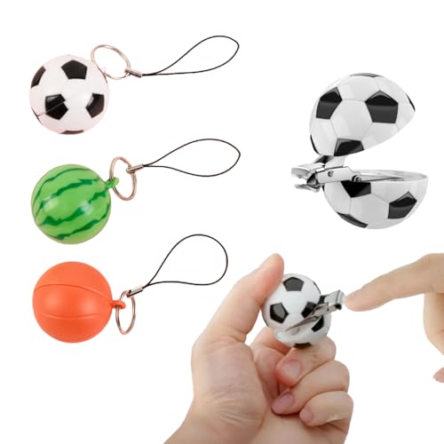 Mini coupe-ongles porte-clés football et basket, idée cadeau sport