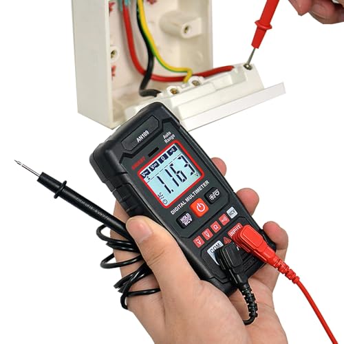 電圧計マルチメーター | 電圧電気技師修理ツール 2000カウント計はAC/DC、抵抗、自動車家電の連続性を測定します