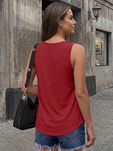 Image of AUTOMET Women's Square Neck Tank Top | Soft Lightweight Sleeveless Shirt, Loose Fit Flowy Summer Basic for Layering, Casual & Workout