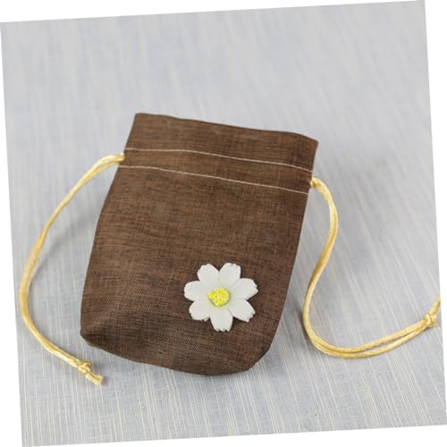 Bolsa pequeña con cordón lino 12 pcs para lavanda miniatura 4