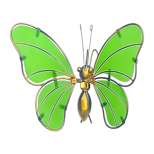 Fioriera per vasi da fiori – Appendibile con decorazione luminosa | Fioriera a farfalla, per casa, giardino, balcone, portico, porta, parete cortile