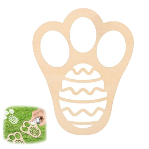 WERIGONI - Plantillas reutilizables de conejo de Pascua para pintar césped y caminos de conejo de Pascua (1 unidad)