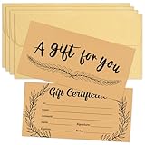 48 Pcs Blank Gift Certificates...