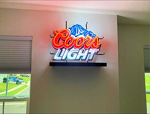 Image of 19 inchx15 inch Coor Lights Mountain Neon Sign Light HD Vivid Printing Technology Man Cave Beer Bar Pub Handmade Real Tube Lamp Handmade LED Neon Tubing Signs