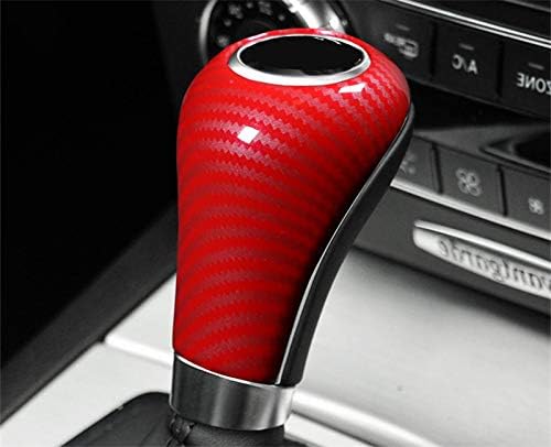 Red Center Console Gear Shift Knob Trim Cover for Mercedes-Benz E Class W211 W212 C207 2006-2012