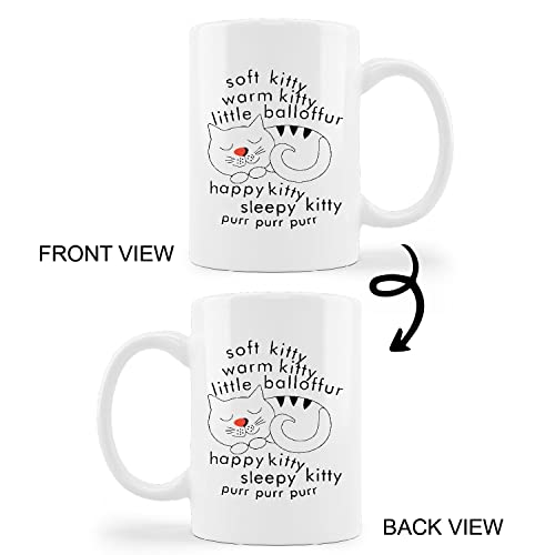 Taza de cerámica Kunlisa 11 onzas diseño gatito miniatura 4
