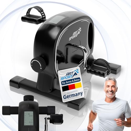 Juskys Pedaltrainer Sportivo - leiser Heimtrainer, Fitnessgerät, Senioren, Armtrainer, Beintrainer, Mini Fahrrad für Zuhause