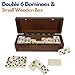 WE Games Double 6 Dominoes in Magnetic Wooden Travel Box, Dominoes Set for Adults, Ivory Color Double Six Domino, Classic Board Games, Tile Games