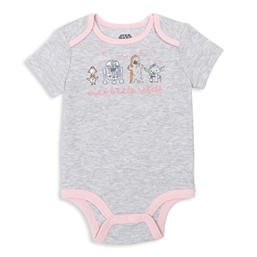 STAR WARS The Mandalorian The Child 5 Pack Short Sleeve Baby Bodysuits Newborn to Infant3