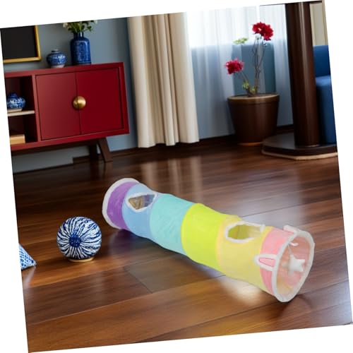 Túnel para gatos de interior multifuncional de tela resistente 6