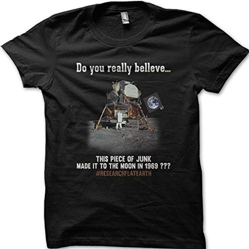 T-shirt Terre Plate finition soignée imprimé graphique noir S