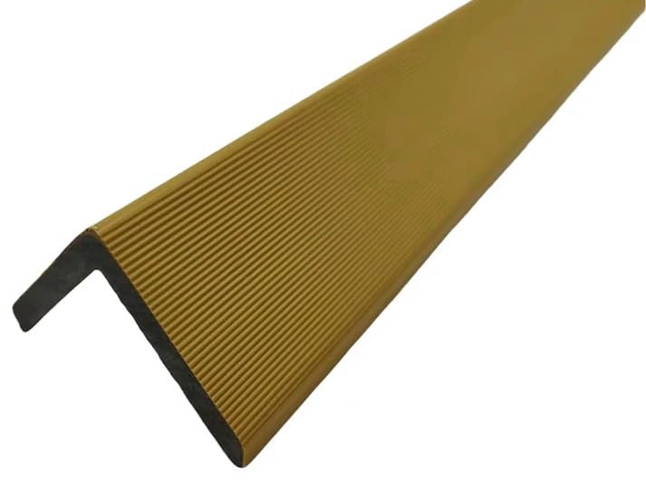 WPC Composite Angle Trim 290CM Pack of 10 Outdoor Corner Edge Trim for Slatted Wall Panels Decking Boards (Oak 02)