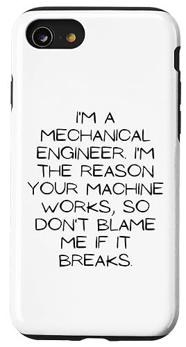 Image of iPhone SE (2020) / 7 / 8 Motivational Saying Mechanical Engineer Learning School Gag Case