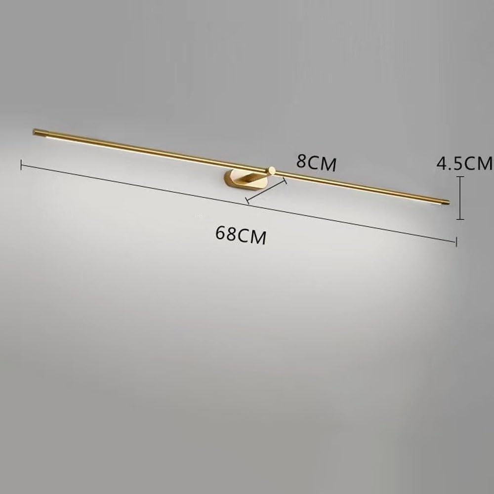 a LED Leggera Lampada Bagno lineare Illuminazione Barra sopra Lo Lampade Moderne Specchio toletta Camera Letto Sconce da Parete per toeletta Luce Bianca Fredda 6000K