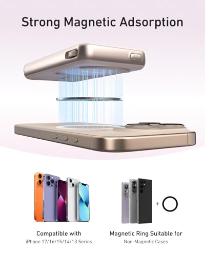 Image of TELESIN Zoom Vlog Selfie Monitor Screen for iPhone 17-11 Series & Android | Magnetic Back Camera Monitor for Phone,Wireless iPhone Mirror Screen for Photo /TikTok Live Stream /Vlogging,3-Level Brightness