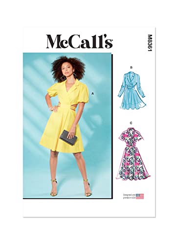 McCall's Misses' Shirt Dress Sewing Pattern Kit, Design Code M8361, Sizes 4-6-8-10-12
