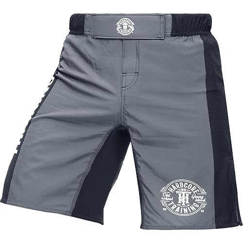 Image of Hardcore Training Fight Shorts Recruit Black Green Red Purple Blue Men's Boxing MMA BJJ Grappling Kickboxing No Gi
