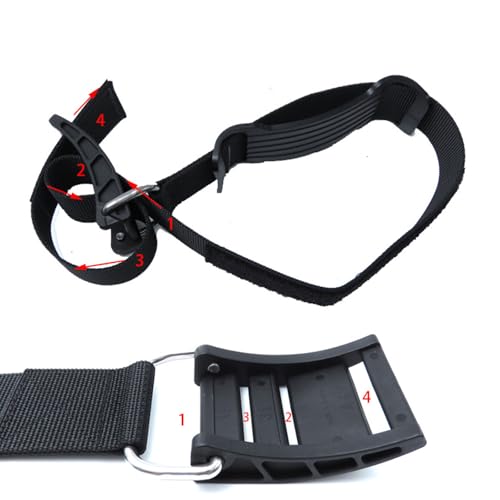 Correas de buceo ajustables tanques submarinismo hebillas acero inoxidable 2pcs 3