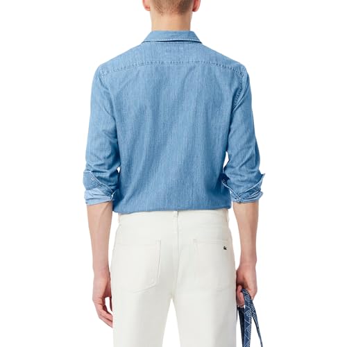 Lacoste Men's Regular Fit Lightweight Denim Shirt3