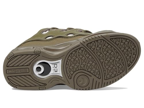 Osiris Men's D3 2001 Skate Shoe, Olive/White, 103